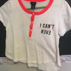 cute t-shirt/crop top